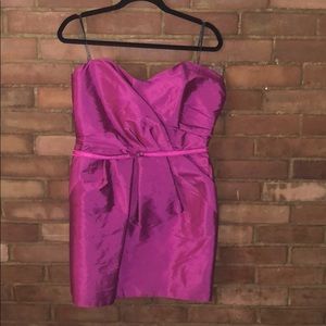 Fuchsia dress with pockets